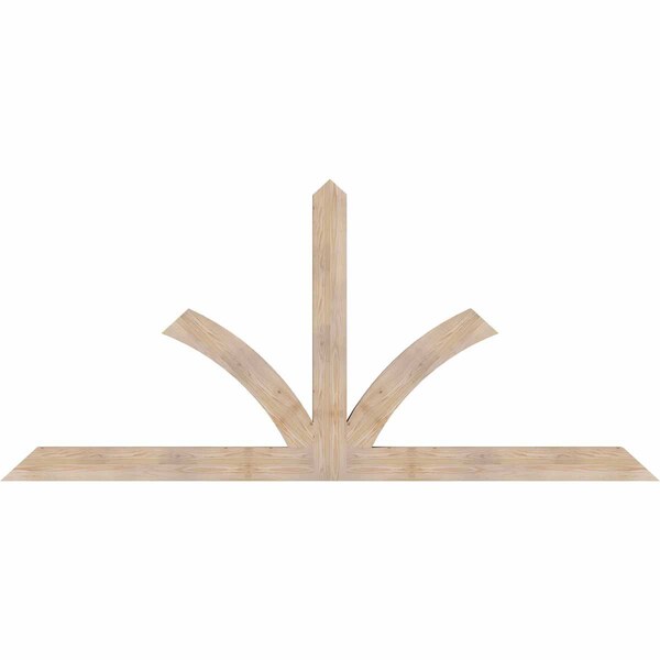Ekena Millwork Richland Smooth Timber Gable Bracket, Douglas Fir, 108"W x 49"H x 3 1/2"D x 5 1/2"F, 11/12 Pitch GBW108X49X0406RIC00SDF - main